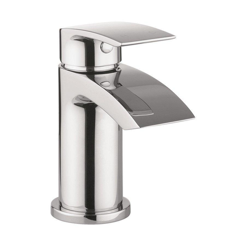 Crosswater Flow Waterval wastafelkraan - met klikwaste - hoogglans chroom SW73303