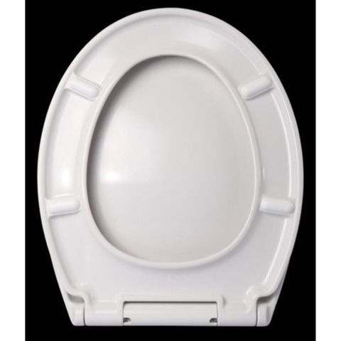 Saniclass Universel Abattant WC avec charnières fermeture amortie en inox Blanc SW3991