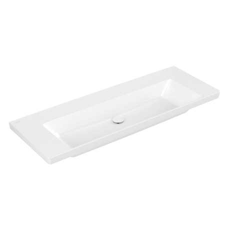 Villeroy & Boch Subway 3.0 lavabo - 130x47.5x17cm - sans trou de robinet - blanc alpin brillant SW702125