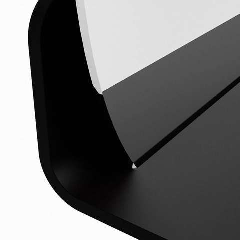 Mondiaz SPOT miroir – Ø 50 cm – avec tablette – Urban (noir) SW1235475
