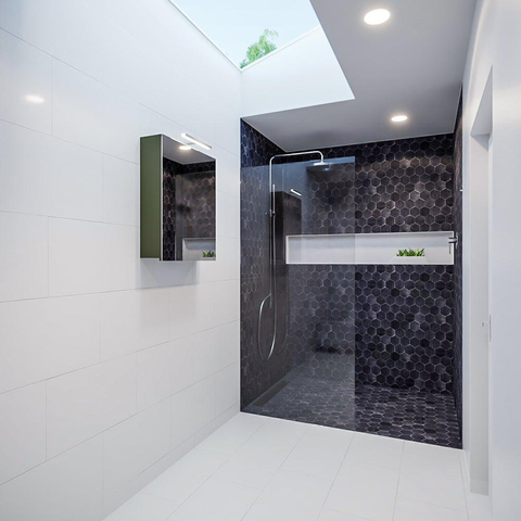 Mondiaz CUBB spiegelkast – 60x70x18 cm – 1 deur – Army (groen) SW410043