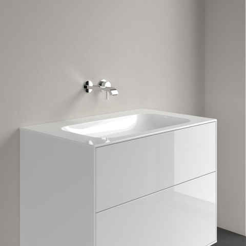 Villeroy & Boch finion meubelwastafel - 80x50cm - zonder kraangat - zonder overloop CeramicPlus - White Alpine (glans wit) SW209387