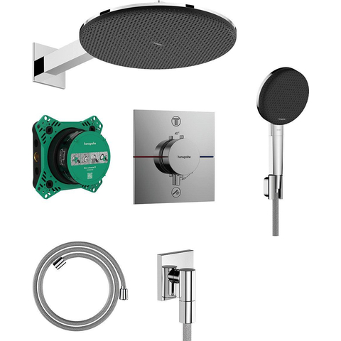 Hansgrohe Raindance Alive S - inbouw set - 300 - 1jet iBox universal - 2 - thermostaat - hoogglans chroom SW1388735