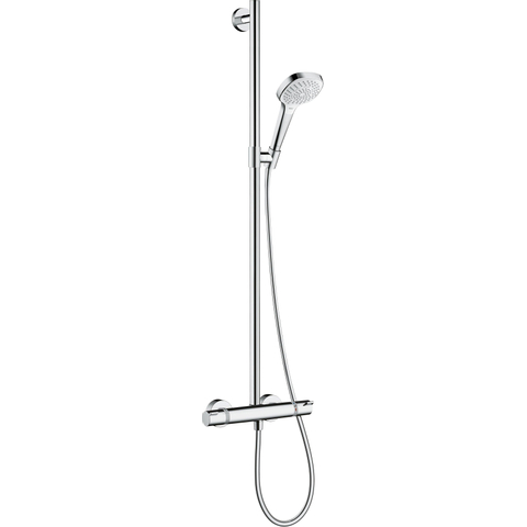 Hansgrohe Select E Croma Multi Doucheset - Ecostat - thermostatisch - handdouche 10cm - doucheslang 160cm - wit/chroom SW29049