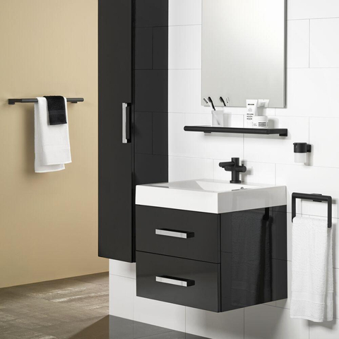 Tiger Bold Porte-serviettes - 60cm - simple - noir CO288630746