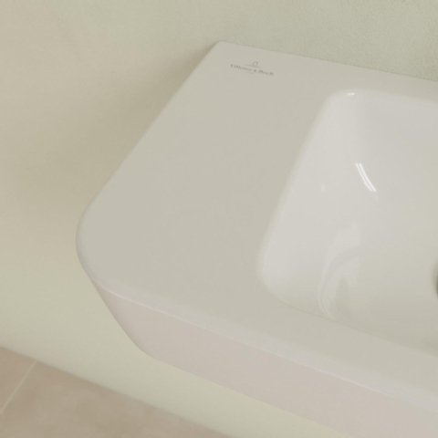Villeroy & Boch O.novo fontein - 50x25cm m.1 kraangat - met overloop - White Alpine (glans wit) SW448395