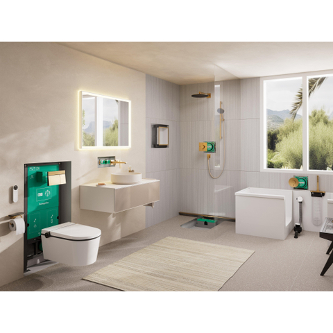 Hansgrohe FixFit Fine E Coude mural de raccordement - sans clapet antiretour - bronze brossé SW1388284