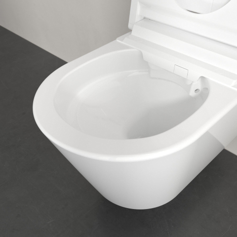 Villeroy & Boch Viclean douche wc - 60.9cm directflush ovaal - spoelrandloos - White Alpine (glans wit) SW1387014