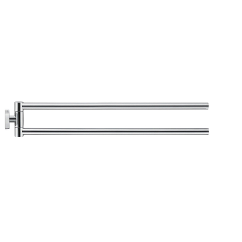 Duravit Karree 2-lids handdoekhouder - 45 cm - hoogglans chroom SW55123