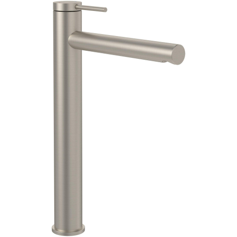 Villeroy & Boch Loop & Friends 1 greeps wastafelkraan verhoogd - zonder waste - Brushed Nickel (rvs) SW974160