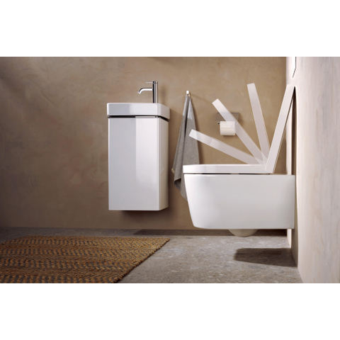 Hansgrohe EluPura S Wandtoilet - 540 - rimless - aquahelix Flush - met toiletzitting en softclose deksel - met quickrelease - smartclean - hygieneeffect - glans wit SW962907