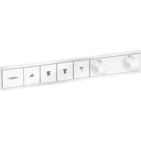 Hansgrohe Rainselect Afbouwdeel - voor inbouw douchekraan - thermostatisch - voor 4 functies - 59.8x90cm - thermostaat - mat wit SW297632