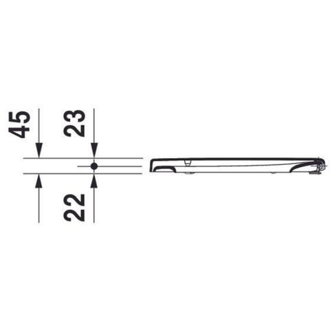 Duravit Universeel WC-zitting - 37x50x3.7cm Polypropyleen - wit 0314236