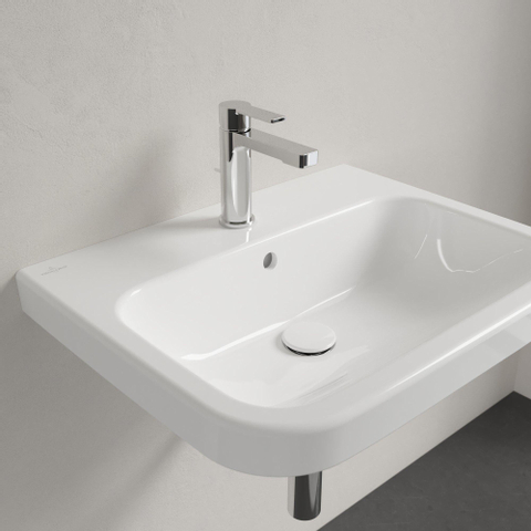 Villeroy & Boch Architectura wastafel - 60x47cm - met kraangat - met overloop - White Alpine (glans wit) 1025254