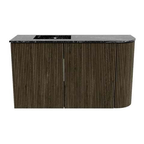 Mondiaz JOYA-DLUX 71.6cm toiletmeubel - ronding rechts kleur Shadow - Wastafel FAYE positie Links 1 kraangat kleur Lava. SW1422877