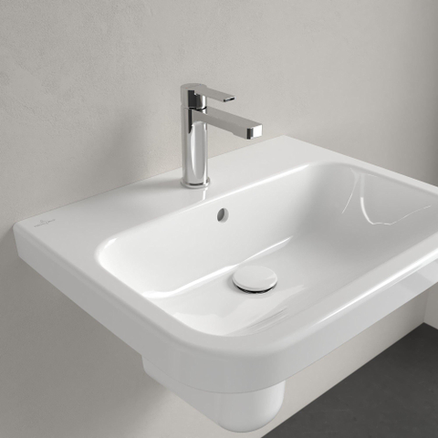 Villeroy & Boch Architectura wastafel - 60x47cm - met kraangat - met overloop - White Alpine (glans wit) 1025254