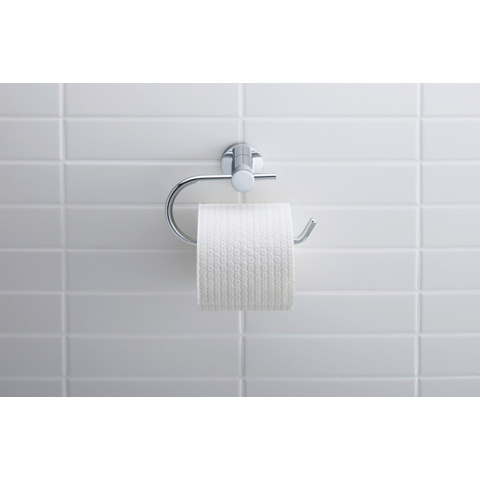 Duravit D-code Closetrolhouder - zonder klep - hoogglans chroom GA49435