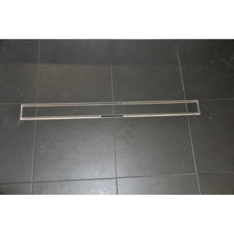 Wiesbaden Tegelrooster voor douchegoot - 90x7cm - RVS SW10713