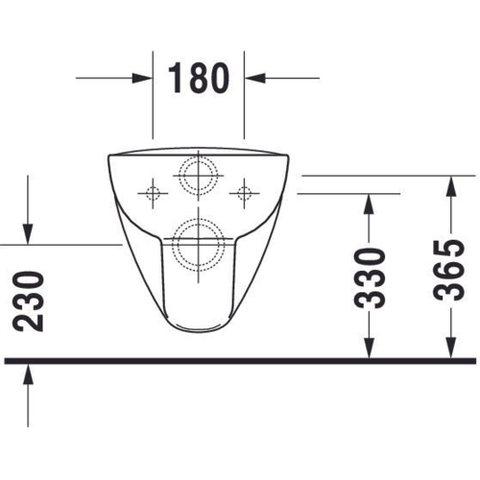 Duravit D-code Wandcloset - diepspoel - spoelrandloos - 35.5x54.5cm - rimless - wit SW104232