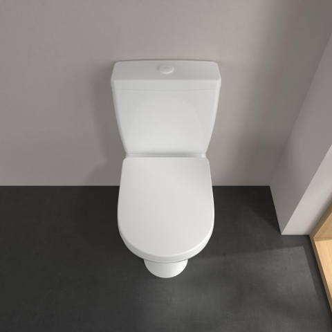 Villeroy & Boch O.novo Compact duoblokpot - diepspoel DirectFlush - 36x61cm - zonder reservoir - White Alpine (glans wit) SW68865