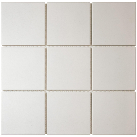 The Mosaic Factory London mozaïektegel - 30x30cm - 6mm - vierkant - R11 - mat super white SW1235298