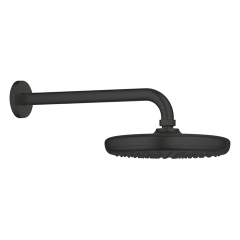 Grohe Tempesta 210 Hoofddouche - 21cm - 1 straalsoort - wandarm 28.6cm - matte black (mat zwart) SW1077257