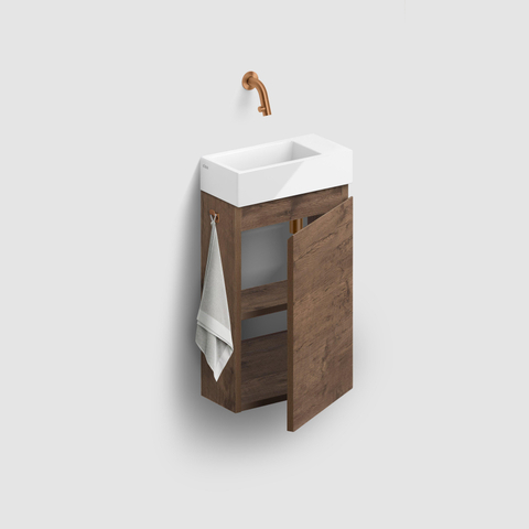 Clou Flush 3 lave-mains 36x18x9cm sans trou de robinet à droite Céramique Blanc SW9329