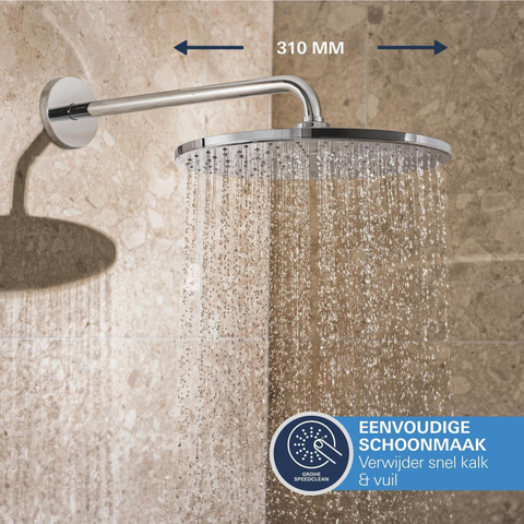 Grohe QuickFix Precision SmartControl Inbouw Douchesysteem - Vitalio Rain Mono 310 hoofddouche - chroom SW1120182