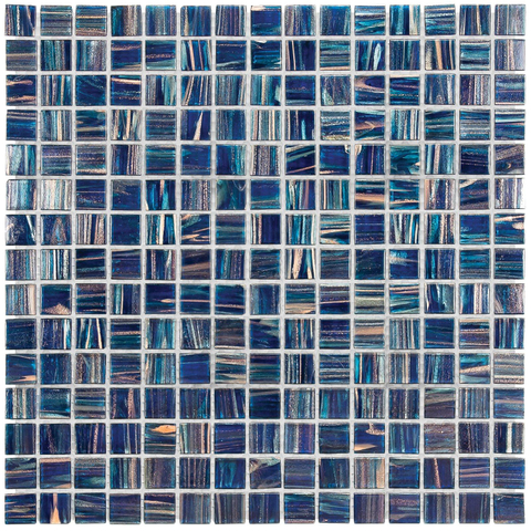The Mosaic Factory Amsterdam mosaïque - 32x32cm - 4mm - carré - dark blue brillant (bleu) SW654766