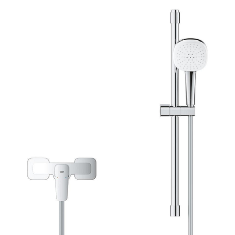 GROHE Cubeo douchekraan - met koppelingen - met Tempesta 110 glijstangset - chroom SW1185550