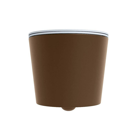 Mondiaz LAVIE hangtoilet – spoelrandloos – 36 x 53 cm – met softclose zitting – Rust (bruin), zitting Clay (lichtblauw/grijs) SW1208592