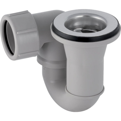 Geberit douchebakafvoer compleet - voor douchebak - met gat - 52mm - zonder afdekrozet - hoogglans chroom 0710652