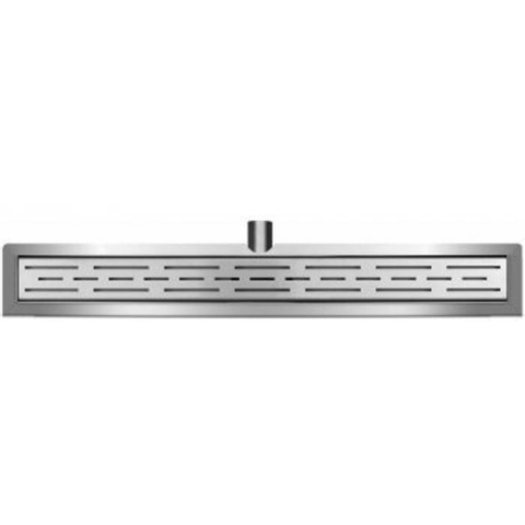 Wiesbaden 3e generatie douchegoot - met flens en rooster - 120x7cm - RVS SW10732