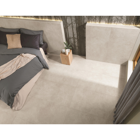 ÉCHANTILLON Terravito Elzino carreau mural et de sol - 60x120cm - rectifié - Aspect pierre naturelle - White mat (blanc) SW1221600