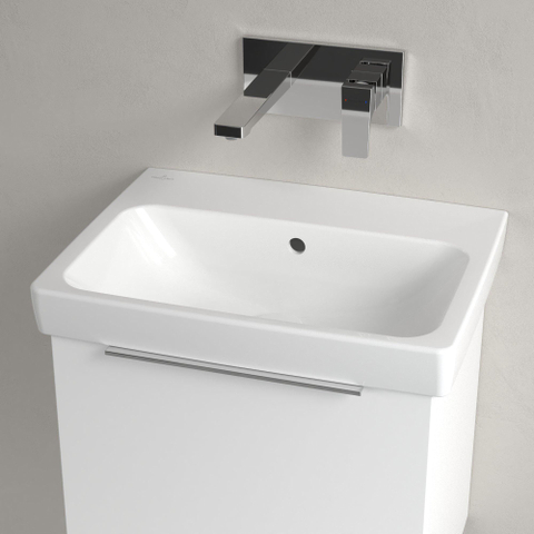 Villeroy & boch Architectura Lavabo - 42x55cm - dessous meulé - sans trou de robinet - blanc alpin SW1163123