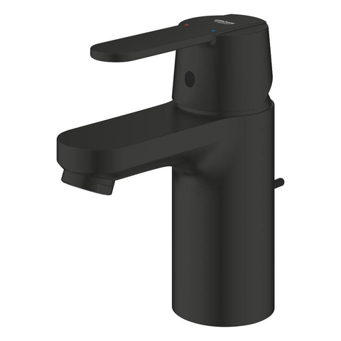 Grohe Get Wastafelmengkraan - s-size - trek waste - matte black (mat zwart) SW1440549