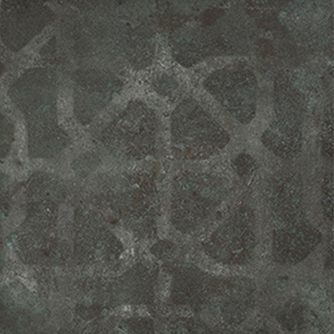 Ceralto Neroli Stone carrelage sol et mur - 14x14cm - 9mm - carré - décor - R9 - black mat (noir) SW795695