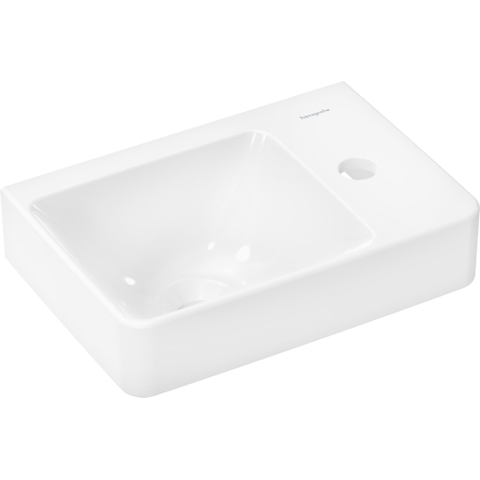 Hansgrohe Xelu Q lave-mains - 36x25x11.5cm - trou de robinet à droite - sans trop-plein - blanc SW1406578