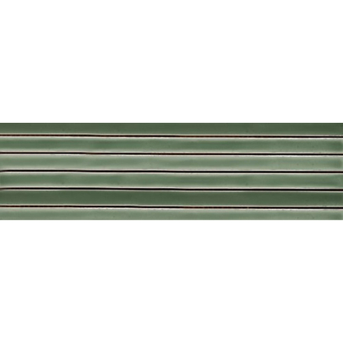 SAMPLE vtwonen Tegels Rib Wandtegel - 13x45cm - 9mm - Witte scherf - Apple (Groen) SW1221069