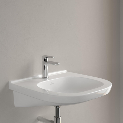Villeroy & Boch Vicare O.novo Vita wastafel Vita - met 1 kraangat - zonder overloop - 55x55cm - White Alpine (glans wit) 1025055
