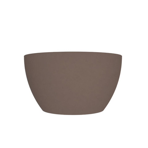 Arcqua Olivia Waskom - 22x22cm - rond - opbouw - mat mokka SW1584221