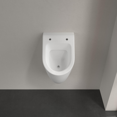Villeroy & Boch Subway Urinoir - 28.5x53.5x31.5cm - zonder deksel CeramicPlus - Stone White (mat wit) SW209615