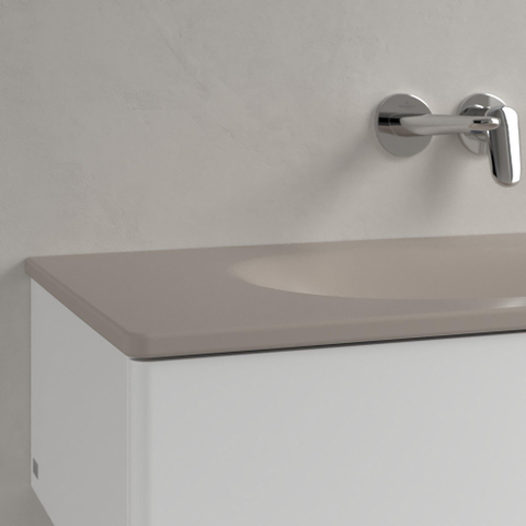 Villeroy & Boch Antao meubelwastafel - 100x50cm - zonder kraangat - zonder overloop CeramicPlus - mat almond (beige) SW917887