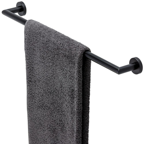 Geesa Nemox Handdoekrek Black Handdoekhouder - 64.9cm - zwart SW107588