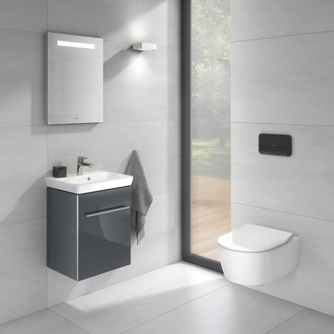 Villeroy & Boch More to see one spiegel - met geïntegreerde led verlichting - 45x60cm - inclusief bevestiging - Glass (glans wit) SW454449