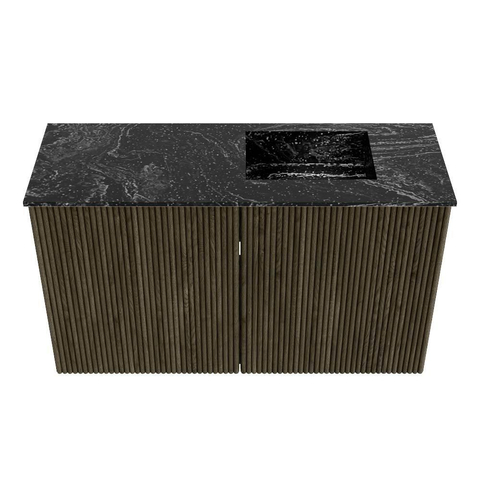 Mondiaz JOYA-DLUX Meuble de toilette 70cm - couleur Shadow - Lavabo FAYE position Droite Sans trou de robinet couleur Lava SW1422850
