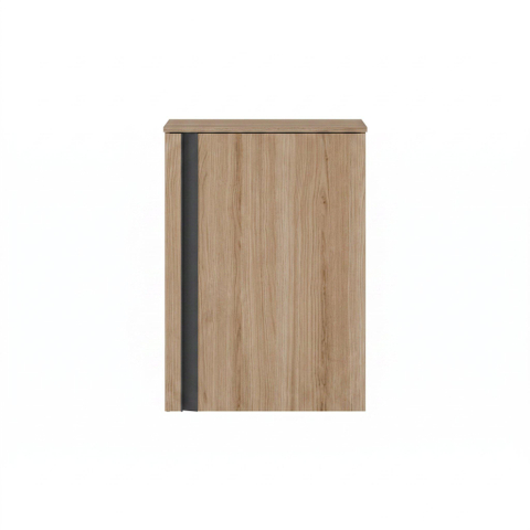 Saniclass Chaci Meuble sous-lavabo - 40x55 cm - 1 porte - avec plateau supérieur - chêne chaud SW1574569