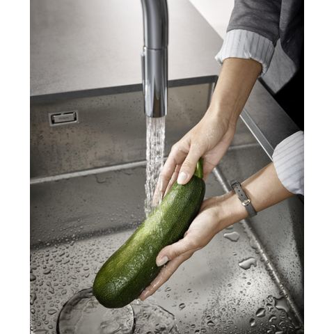 Hansgrohe Aquno Select M81 - 1 greeps keukenkraan - 170 uittrekbare vuistdouche - 3jet - sbox - hoogglans chroom SW878838