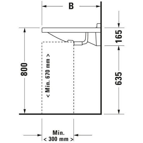 Duravit Starck 3 Wastafel - 60x54.5cm zo/kraangat - wit SW117177