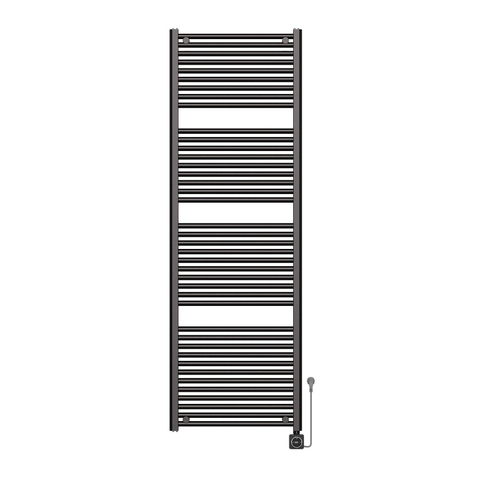 Wiesbaden Elara Elektrische radiator Smart WiFi - 181.7x60cm - PVD - gunmetal (antraciet) SW1210962